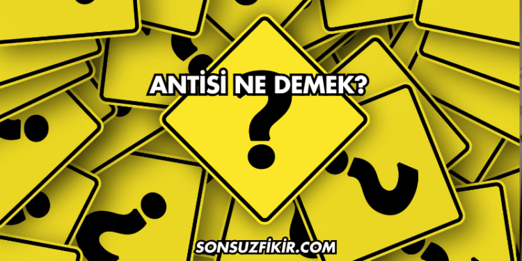 Antisi Ne Demek?