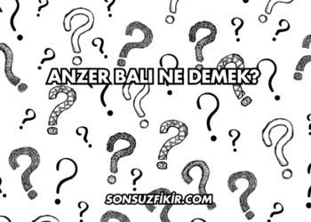 Anzer Balı Ne Demek?
