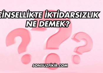 Cinsellikte İktidarsızlık Ne Demek?
