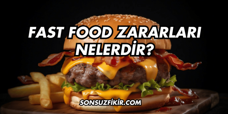 Fast Food Zararları Nelerdir?