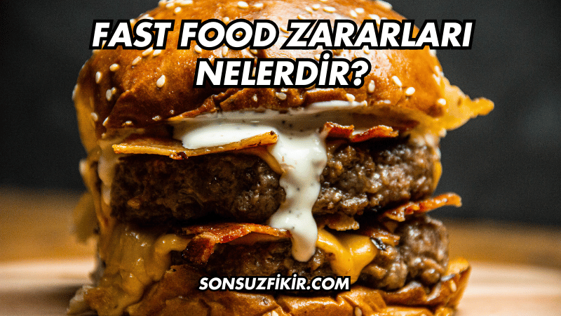 Fast Food Zararları Nelerdir?