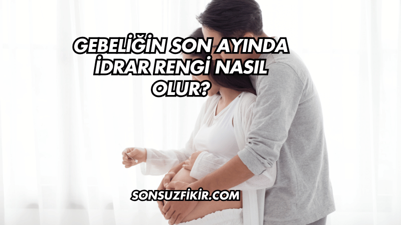 Gebeliğin Son Ayında İdrar Rengi Nasıl Olur?