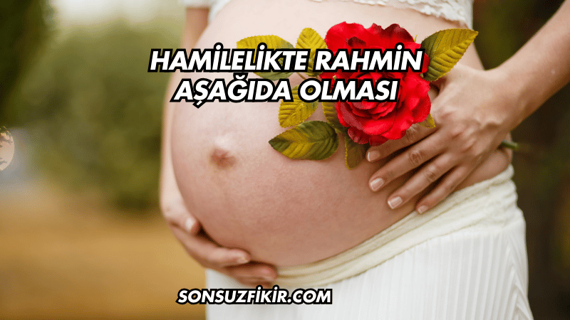 Hamilelikte Rahmin Aşağıda Olması