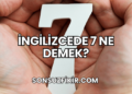 İngilizcede 7 Ne Demek?