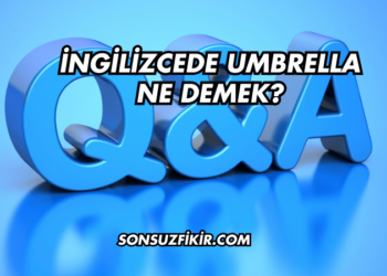 İngilizcede Umbrella Ne Demek?