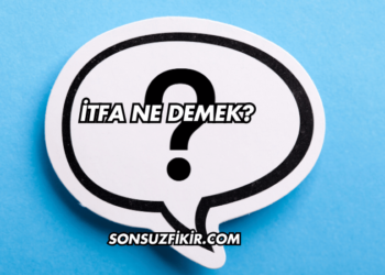 İtfa Ne Demek?