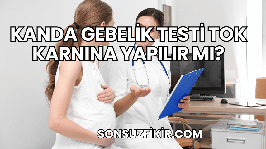 Kanda Gebelik Testi Tok Karnına Yapılır mı?
