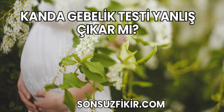 Kanda Gebelik Testi Yanlış Çıkar mı?