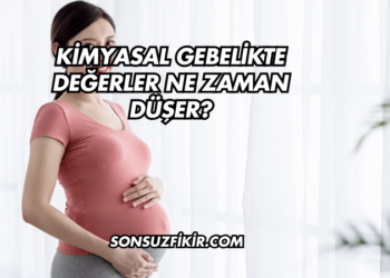 Kimyasal Gebelikte Değerler Ne Zaman Düşer?