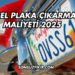 Özel Plaka Çıkarma Maliyeti 2025