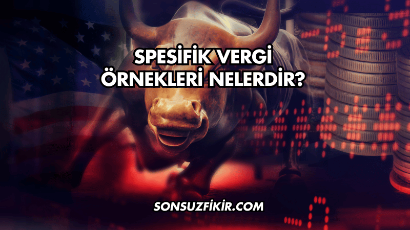 Spesifik Vergi Örnekleri Nelerdir?