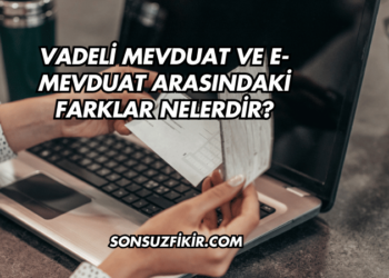 Vadeli Mevduat ve E-Mevduat Arasındaki Farklar Nelerdir?
