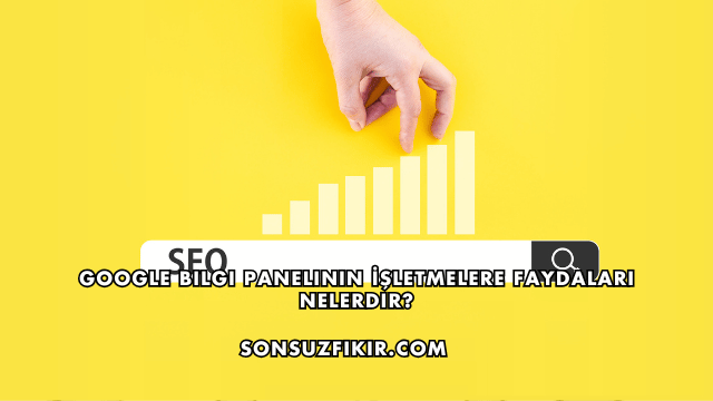 Google Bilgi Panelinin İşletmelere Faydaları Nelerdir?